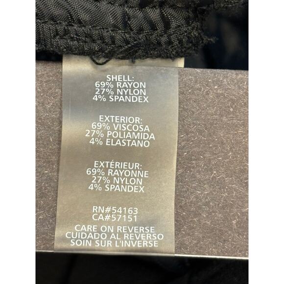 Calvin Klein Ponte Skinny Jeans 10 Black Modern Stretch Knit - Picture 10 of 11